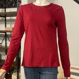 Classic Red Long Sleeve Women's Top